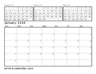 1116 Four Month Overview