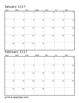 Two Vertical Months 1117