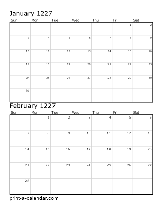 Two Vertical Months 1227