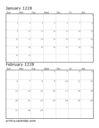 Two Vertical Months 1228