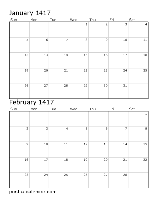 Two Vertical Months 1417