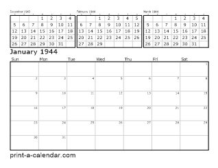 1944 Four Month Overview