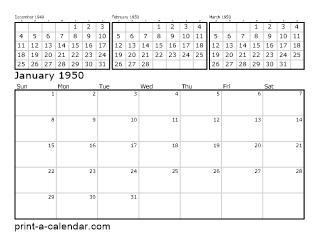 1950 Four Month Overview