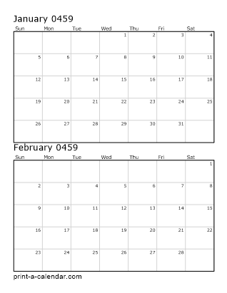 Two Vertical Months 459