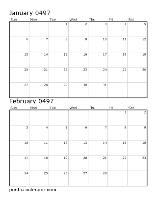 Two Vertical Months 497