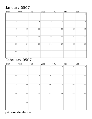 Two Vertical Months 507