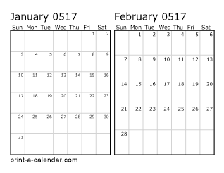 Two Horizontal Months 517