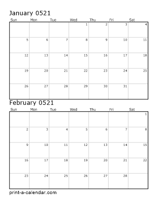 Two Vertical Months 521