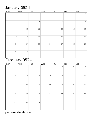 Two Vertical Months 524
