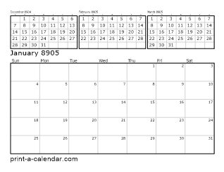 8905 Four Month Overview